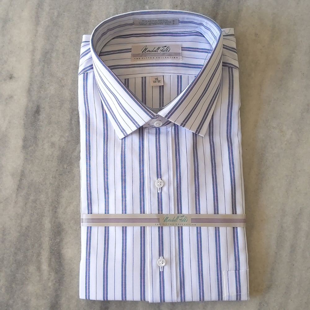 NWOT Men's dress shirt with stripes.